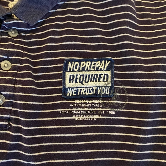 Scotch and Soda men’s embroidered short sleeve collared shirt - Picture 4 of 4